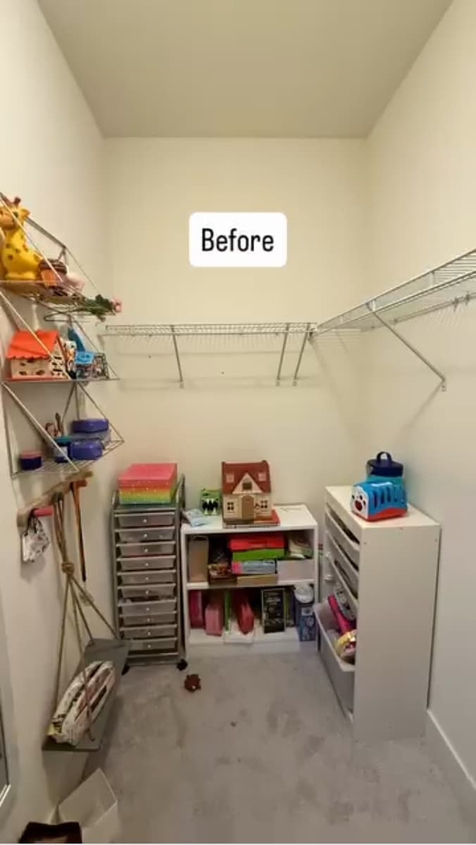 Rainbow Dream Closet — before