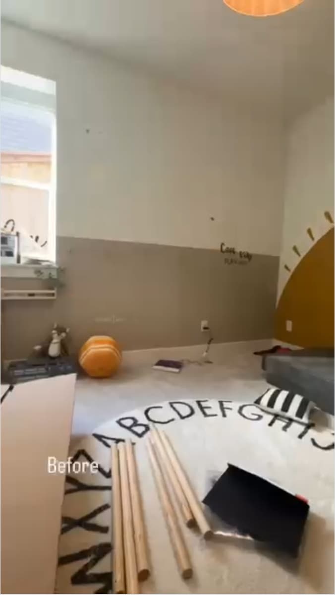 Playful Mural Playroom — before
